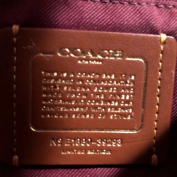 Selina Gomez Coach X Trail bag